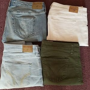 BUNDLE OF 4 NEW HOLLISTER/A&F JEANS